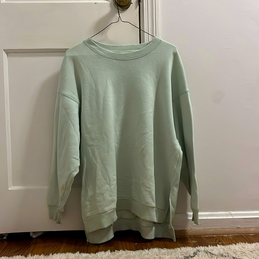 Mint green American eagle crew neck
